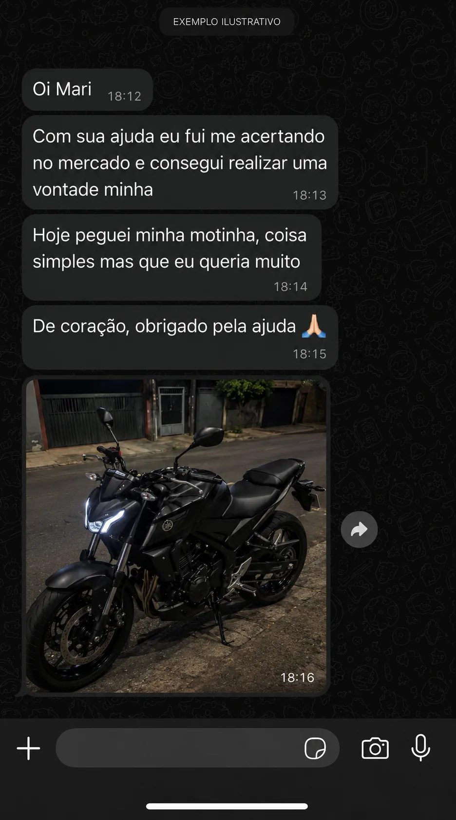 Depoimento de aluno da Mari Trader 3